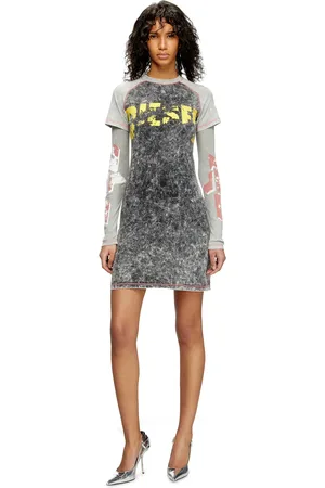 Diesel Layered mini dress Dresses Woman