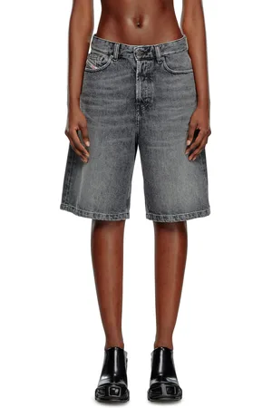 Diesel Shorts in clean-wash denim Shorts Woman