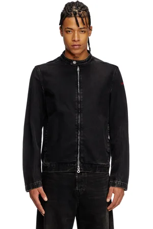 Diesel Moto jacket in clean-wash denim Denim Jackets Man