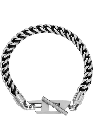 Diesel Stainless Steel Woven Chain Bracelet Bracelets Unisex