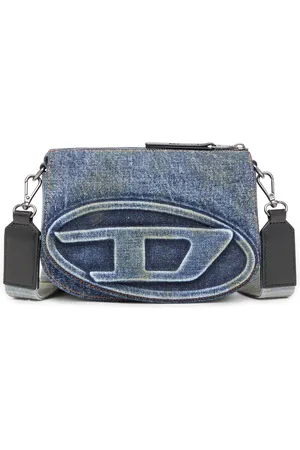 Diesel Camera bag in solarised denim Crossbody Bags Unisex