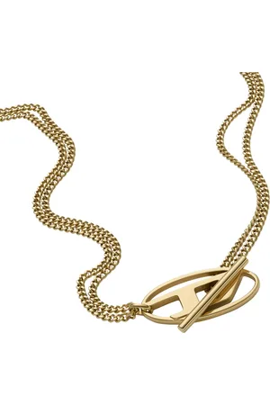 Diesel Tone Stainless Steel Chain Necklace Necklaces Unisex