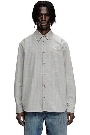 Diesel Checked shirt with Oval D embroidery Shirts Man