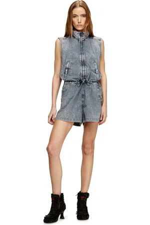 Diesel Playsuit in treated nylon Jumpsuits Woman