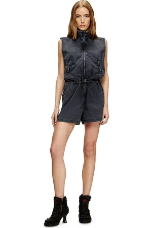 Diesel Playsuit in treated nylon Jumpsuits Woman