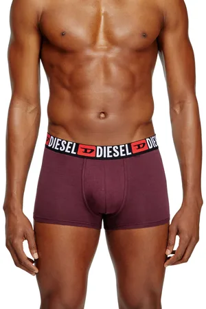 Diesel Three-pack of all-over logo waist boxers Trunks Man