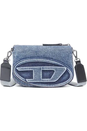 Diesel Camera bag in solarised denim Crossbody Bags Unisex