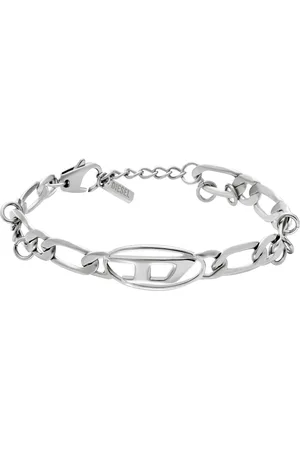 Diesel Stainless Steel and Brass Chain Bracelet Bracelets Unisex