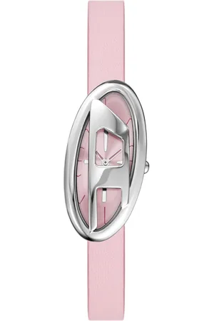 Diesel D-Era Two-Hand Leather Watch Timeframes Woman