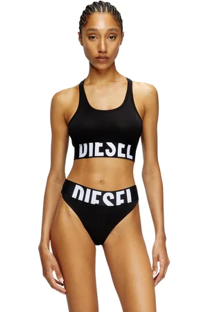 Diesel Sports bra with cut-off logo Bras Woman