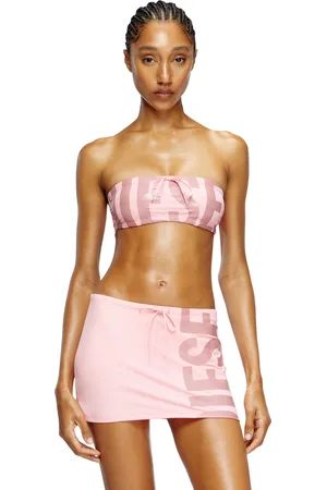 Diesel Bandeau bikini top with maxi logo Bras Woman