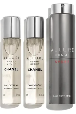 CHANEL ALLURE HOMME SPORT EXTRÊME ALLURE HOMME SPORT EAU EXTRÊME FLAKON TWIST AND SPRAY Z ZESTAWEM WYMIENNYCH WKŁADÓW 3 X 20 ml – EAU EXTRÊME Woda perfumowana 60 ml Męskie