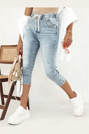 D-Street Jeansy damskie CAPRI STYLE niebieskie UY2120