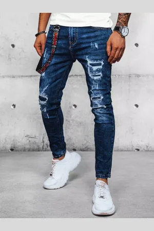 D-Street Spodnie męskie jeansowe niebieskie UX3934