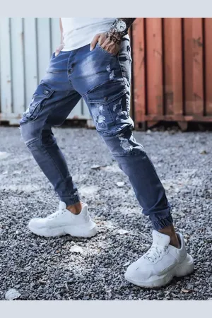 D-Street Spodnie męskie niebieskie UX3285