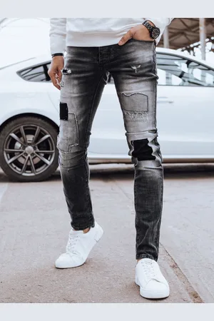 D-Street Spodnie męskie jeansowe szare UX4293