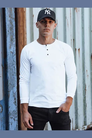 D-Street Longsleeve męski biały LX0575