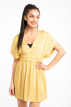 Roxy Kobieta Sukienki - Sukienki FUNNYMEMO DRESS J CVUP YHV0 ERJX603293-YHV0 YELLOW