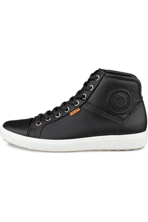 Ecco Damskie skórzane wysokie sneakersy