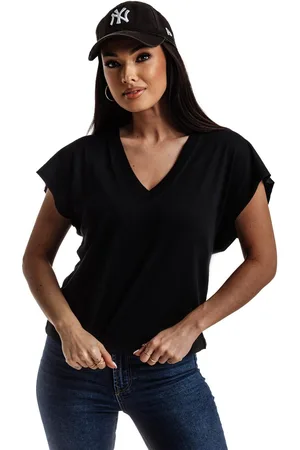Edoti T-shirt damski bez nadruku SLR087