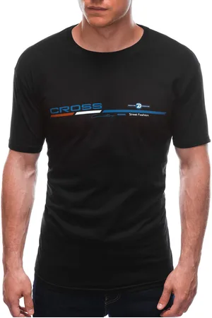 Edoti T-shirt męski z nadrukiem 1712S