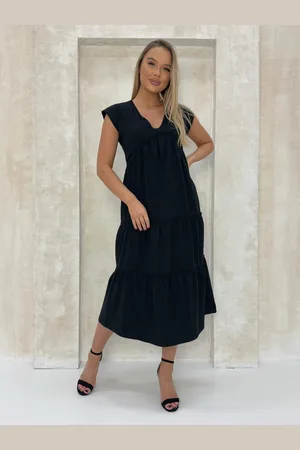 Edoti Sukienka z falbanek maxi