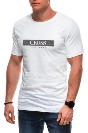 Edoti T-shirt męski z nadrukiem S2039