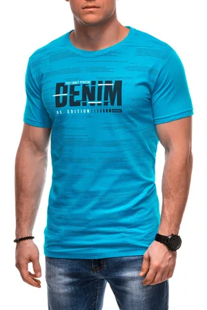 Edoti T-shirt męski z nadrukiem S2038