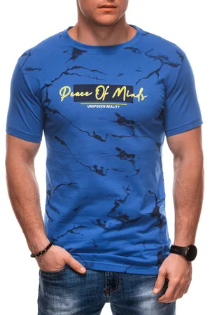 Edoti T-shirt męski z nadrukiem S2036