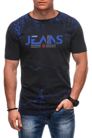 Edoti T-shirt męski z nadrukiem S2034
