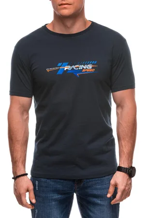 Edoti T-shirt męski z nadrukiem S2031