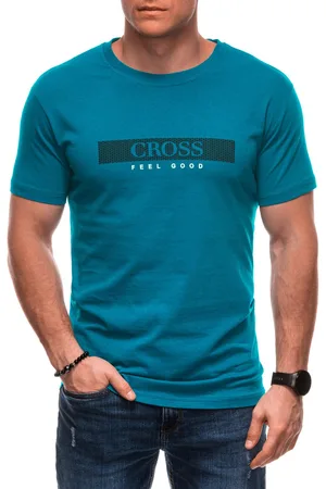 Edoti T-shirt męski z nadrukiem S2039