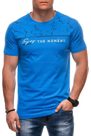 Edoti T-shirt męski z nadrukiem S2035