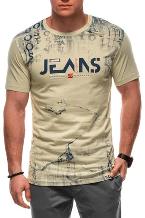 Edoti T-shirt męski z nadrukiem S2034
