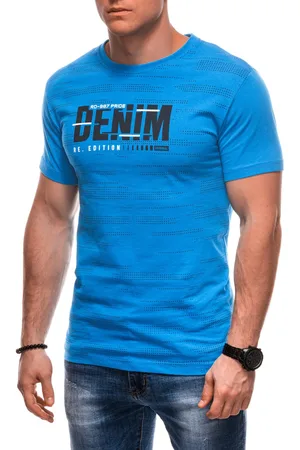 Edoti T-shirt męski z nadrukiem S2038