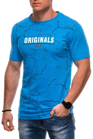 Edoti T-shirt męski z nadrukiem S2026