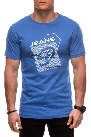 Edoti T-shirt męski z nadrukiem S2033