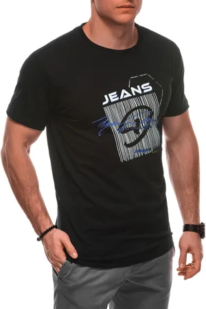 Edoti T-shirt męski z nadrukiem S2033