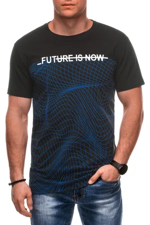 Edoti T-shirt męski z nadrukiem S2032