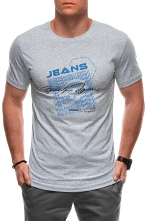 Edoti T-shirt męski z nadrukiem S2033