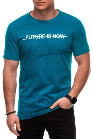 Edoti T-shirt męski z nadrukiem S2032