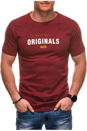 Edoti T-shirt męski z nadrukiem S2026