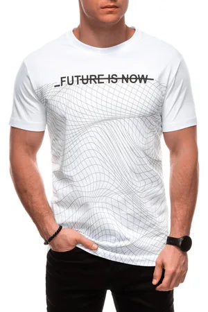Edoti T-shirt męski z nadrukiem S2032