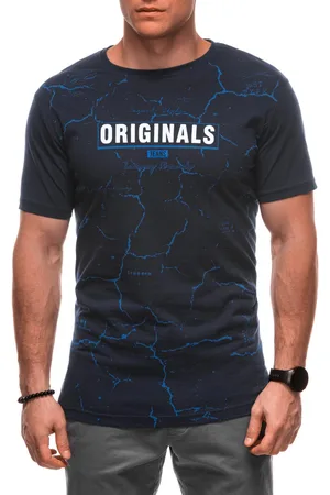 Edoti T-shirt męski z nadrukiem S2026