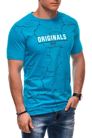 Edoti T-shirt męski z nadrukiem S2026