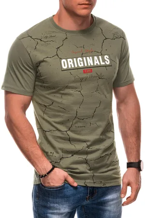 Edoti T-shirt męski z nadrukiem S2026