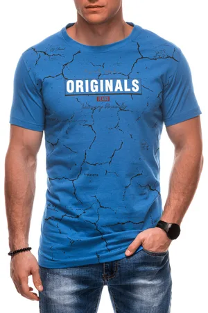 Edoti T-shirt męski z nadrukiem S2026