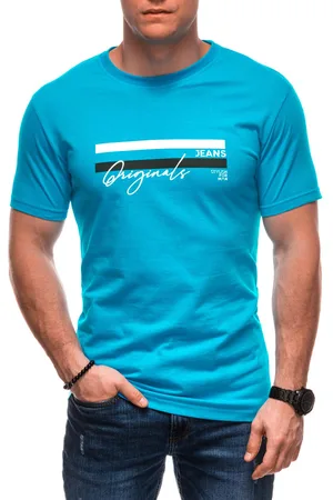 Edoti T-shirt męski z nadrukiem S2027