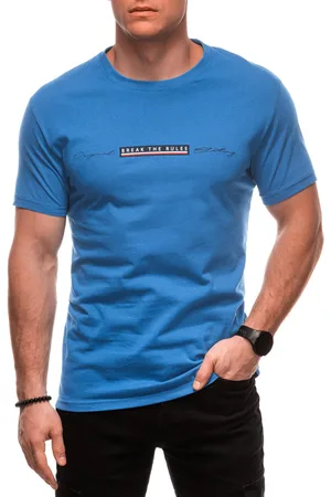 Edoti T-shirt męski z nadrukiem S2030
