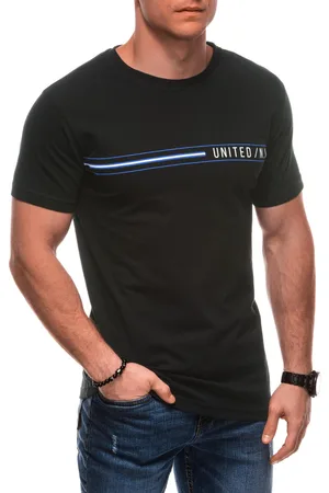 Edoti T-shirt męski z nadrukiem S2025